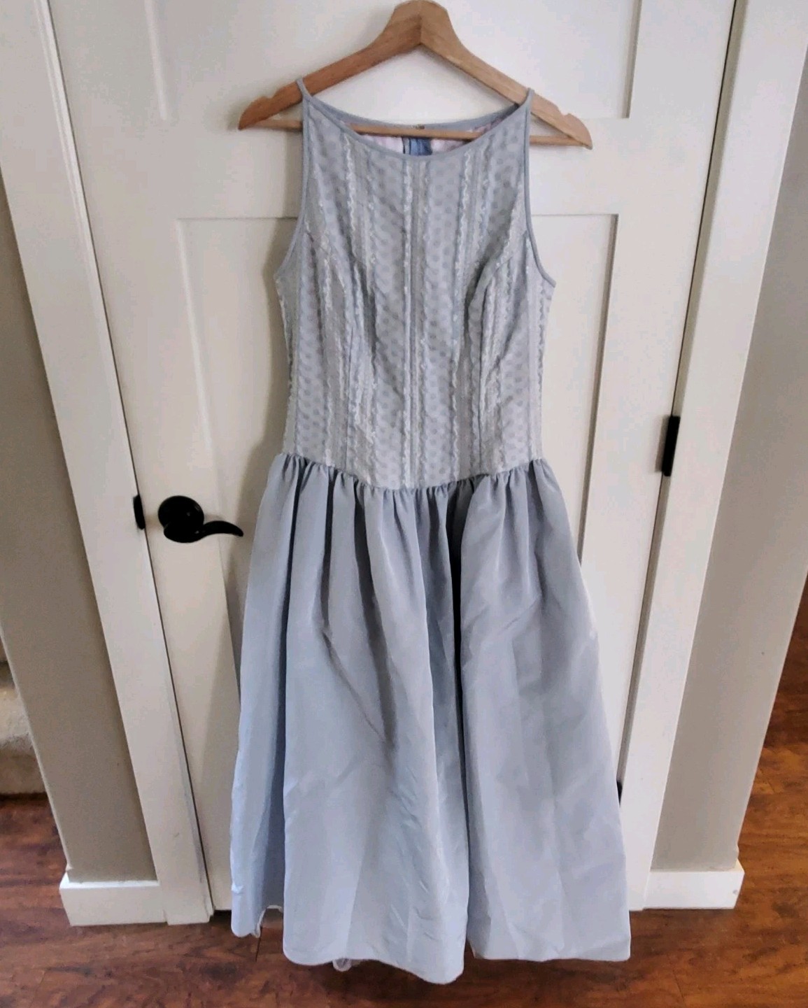 VTG Jessica McClintock GUNNE SAX Dress 11/12 Pale Blue Prom Ballgown Party Gala