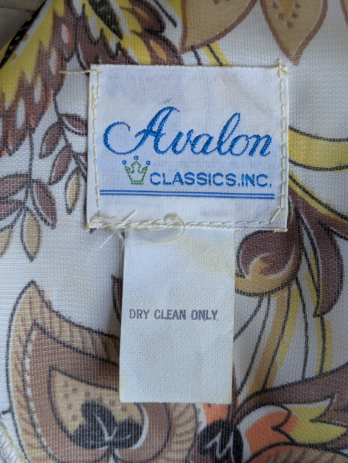 Avalon Classics VTG 1970’s Hostess Dress Maxi Empire Waist Sheer Floral Sz 12/14