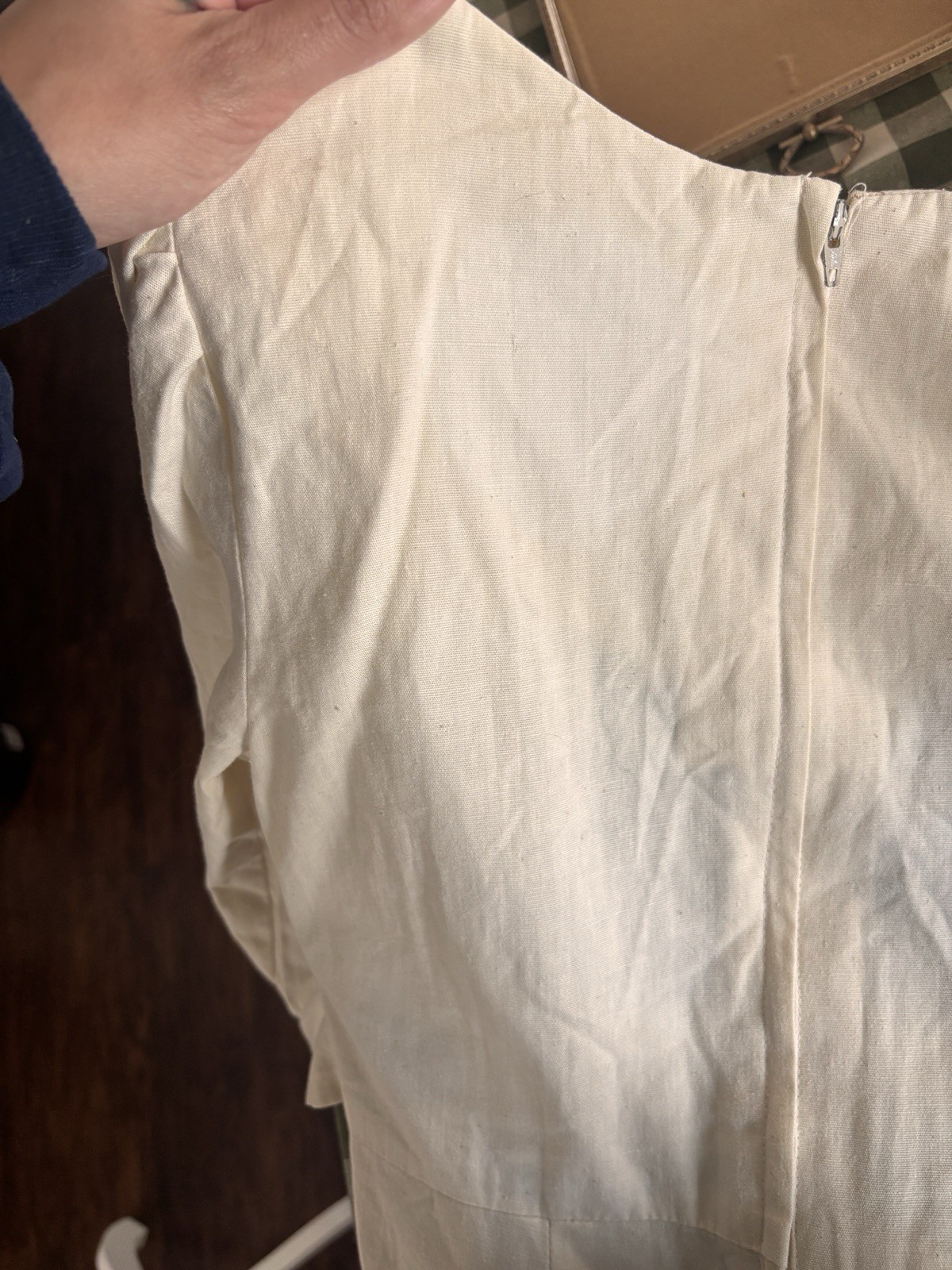 Gunne Sax by Jessica Beige Quilted Cotton Renaissance Revival Prairie Dress