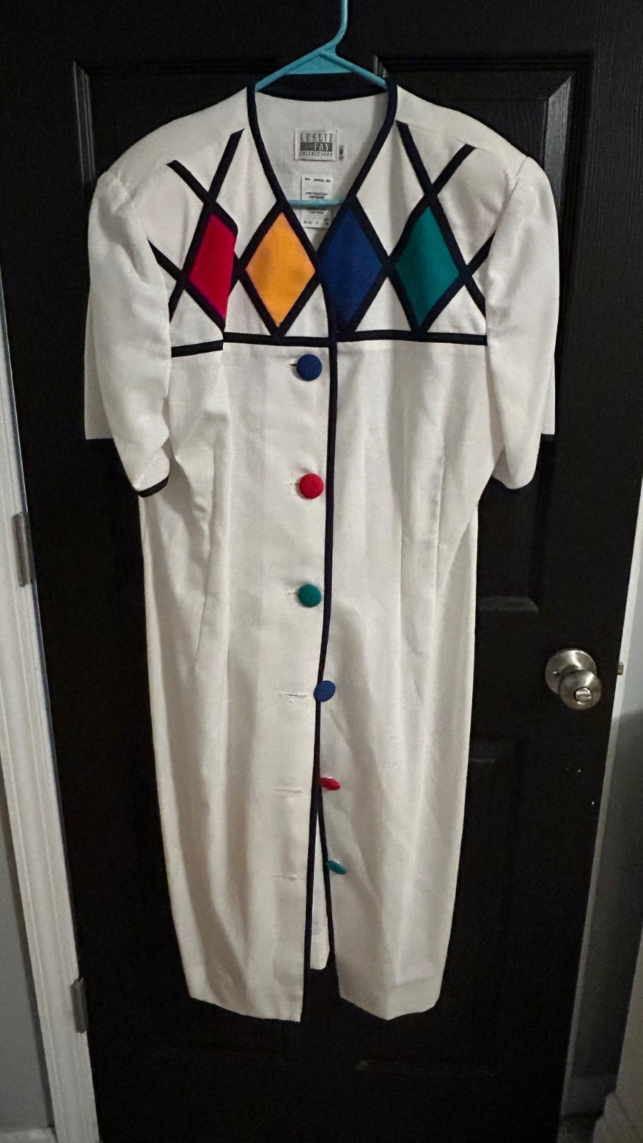 Vintage 80s 90s Dress made by Leslie Fay Collections/Size 16