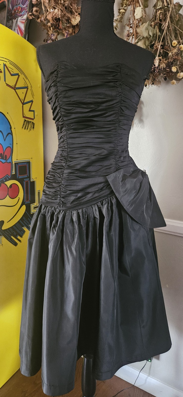 Vintage Black Party Dress Midcentury