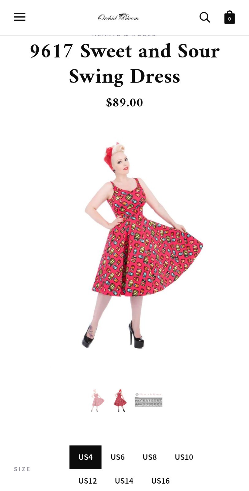 Hearts & Roses 9617 Sweet and Sour Swing Dress-Vintage Style